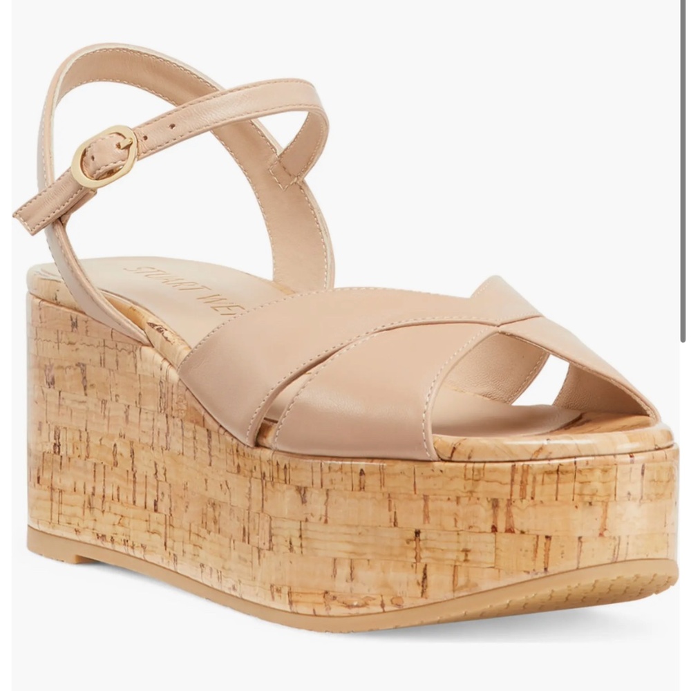 Stuart Weitzman Carmen Midi Wedge Sandal